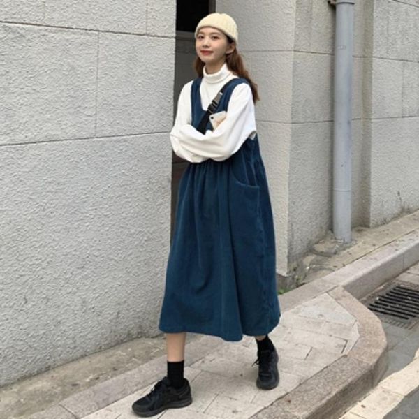 2020 autumn women corduroy strap dress+ turtleneck rome velvet elasticity two pieces plus size dresses long sleeve pullover, Gray
2020 autumn women corduroy strap dress+ turtleneck rome velvet elasticity two pieces plus size dresses long sleeve pullover, Gray