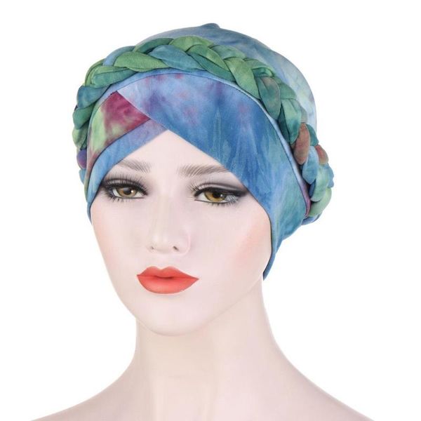 muslim women braid turban hat female beanie hats hair bonnets tie-dye head wrap beanies hair care sleep cap tb-93, Blue;gray
muslim women braid turban hat female beanie hats hair bonnets tie-dye head wrap beanies hair care sleep cap tb-93, Blue;gray