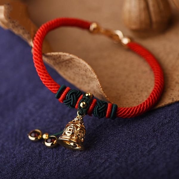 red bracelet for women hand made chinese golden bell ethnic hand chain for friends present wedding party dropshipping, Golden;silver
red bracelet for women hand made chinese golden bell ethnic hand chain for friends present wedding party dropshipping, Golden;silver