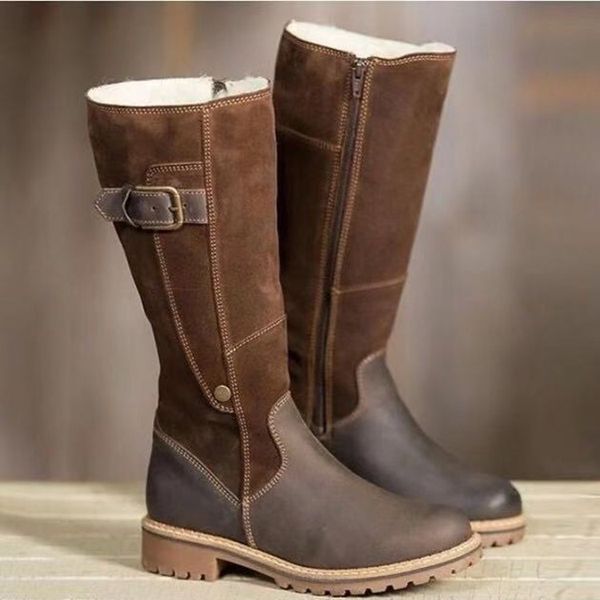 2020 warm ladies snow boots high boots leather winter calf long flats women plus size 35-43, Black
2020 warm ladies snow boots high boots leather winter calf long flats women plus size 35-43, Black