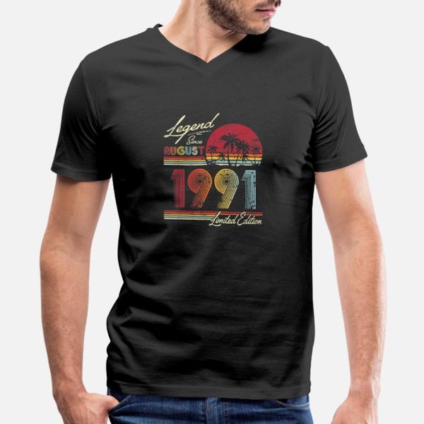 legend since august 1991 29th birthday t shirt men customized short sleeve euro size s-3xl basic solid anti-wrinkle breathable shirt
legend since august 1991 29th birthday t shirt men customized short sleeve euro size s-3xl basic solid anti-wrinkle breathable shirt