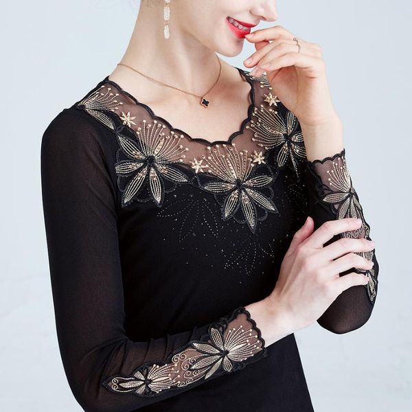 women's t-shirt 2021 spring ladies shirt fashion tshirt diamond long sleeve t women mesh plus size clothes, White
women's t-shirt 2021 spring ladies shirt fashion tshirt diamond long sleeve t women mesh plus size clothes, White