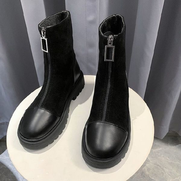 boots female british style autumn womens booties 2020 new fashion plus velvet platform net red girls boots women, Black
boots female british style autumn womens booties 2020 new fashion plus velvet platform net red girls boots women, Black