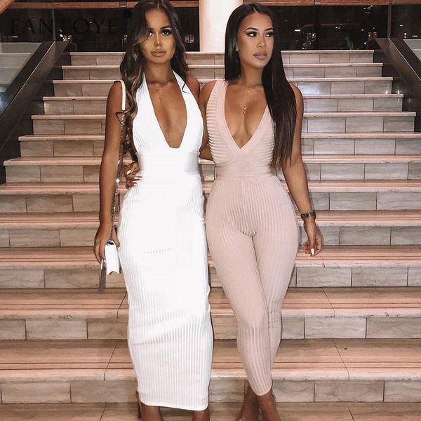fantoye women halter v-neck party dresses 2019 autumn summer knitted slim bodycon bandage long maxi dress vestidos 2020, Black;gray
fantoye women halter v-neck party dresses 2019 autumn summer knitted slim bodycon bandage long maxi dress vestidos 2020, Black;gray