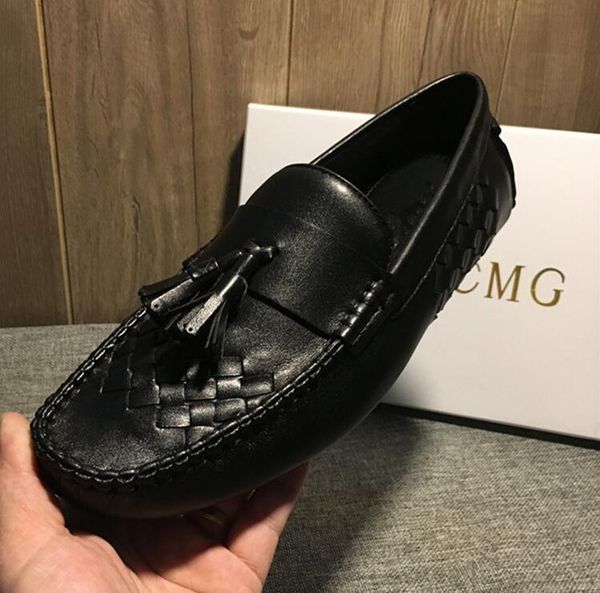 moccasin gommino summer shoes men slip on genuine leather soft sole handmade knitting tassels male smart casual driving shoes, Black
moccasin gommino summer shoes men slip on genuine leather soft sole handmade knitting tassels male smart casual driving shoes, Black