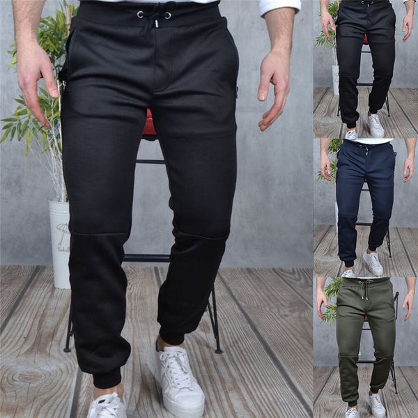 dropshipping winter mens designer sports style pants solid color mid waist pencil trousers casual male clothing, Black
dropshipping winter mens designer sports style pants solid color mid waist pencil trousers casual male clothing, Black