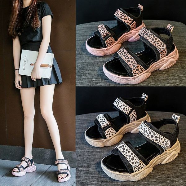 thick bottom increased sandals female 2020 new summer leopard pattern super fire sports sandals old x257, Black
thick bottom increased sandals female 2020 new summer leopard pattern super fire sports sandals old x257, Black