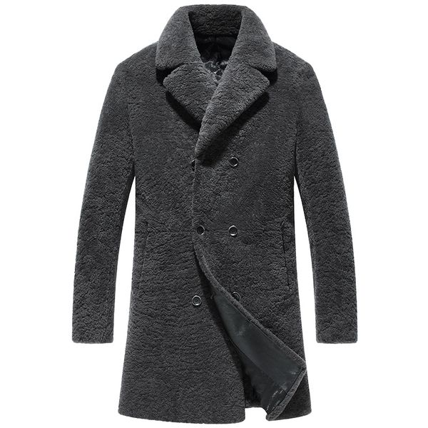 men's winter jacket real fur coat men shearling wool coat luxury jackets male long coats natural fur erkek mont kj797, Black
men's winter jacket real fur coat men shearling wool coat luxury jackets male long coats natural fur erkek mont kj797, Black