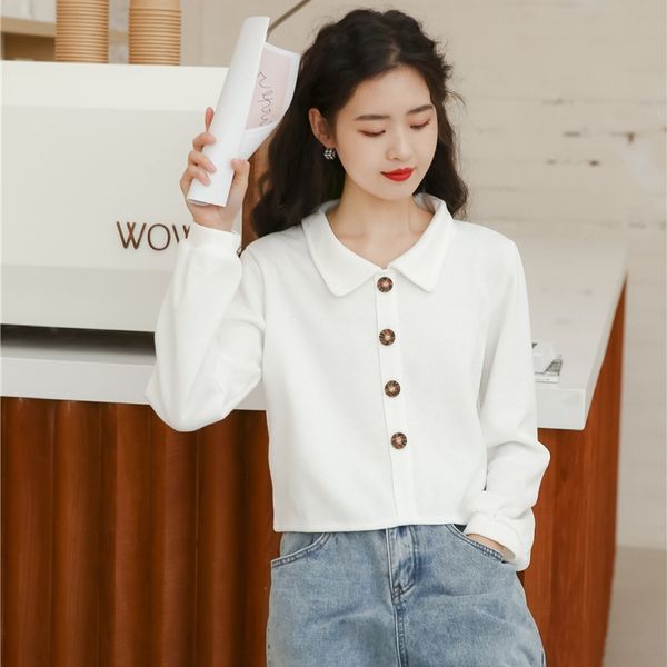 fall 2020 new korean style simple solid color lapel loose slimming all-match short sweater women's long sleeve sweatersweater sweate, Black
fall 2020 new korean style simple solid color lapel loose slimming all-match short sweater women's long sleeve sweatersweater sweate, Black
