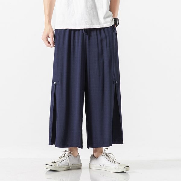 men cotton linen casual wide leg pants male streetwear loose skirt pant kimono trousers hip hop straight plus size m-5xl button, Black
men cotton linen casual wide leg pants male streetwear loose skirt pant kimono trousers hip hop straight plus size m-5xl button, Black