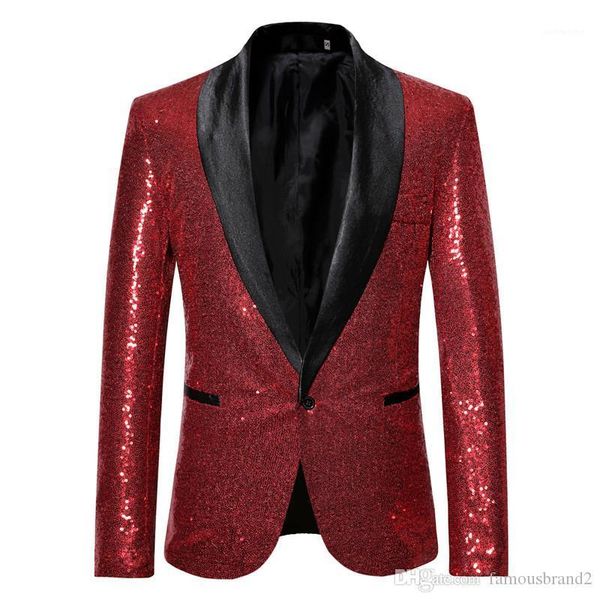 button designer stage suit jacket fashion single button mens blazer plus hommes jacket solid sequins with, White;black
button designer stage suit jacket fashion single button mens blazer plus hommes jacket solid sequins with, White;black
