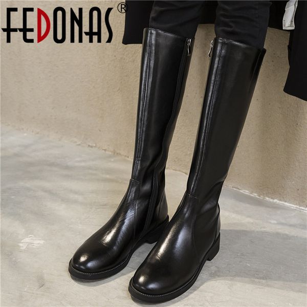 fedonas fashion punk woman antumn winter warm genuine leather british style motorcycle boots party knee high boots shoes woman, Black
fedonas fashion punk woman antumn winter warm genuine leather british style motorcycle boots party knee high boots shoes woman, Black