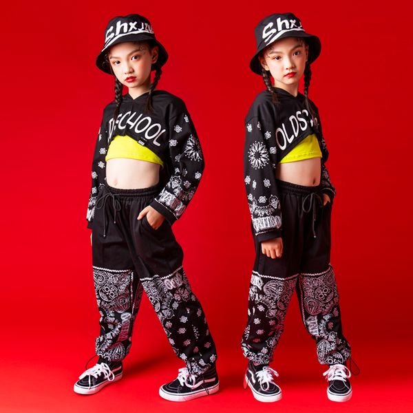 stage wear hip hop kids clothes street black fashion print suit girls jazz dance clothing rave performance costumes outfit b2238, Black;red
stage wear hip hop kids clothes street black fashion print suit girls jazz dance clothing rave performance costumes outfit b2238, Black;red