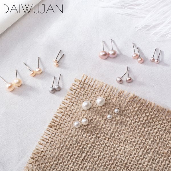 daiwujan 925 sterling silver pearl stud earring 7mm/5mm/3mm genuine freshwater white purple pearl earrings for women jewelry, Golden;silver
daiwujan 925 sterling silver pearl stud earring 7mm/5mm/3mm genuine freshwater white purple pearl earrings for women jewelry, Golden;silver