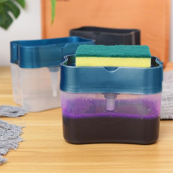 liquid soap dispenser 2 in 1 with sponge household kitchen automatic press type hand sanitizer supplies
liquid soap dispenser 2 in 1 with sponge household kitchen automatic press type hand sanitizer supplies