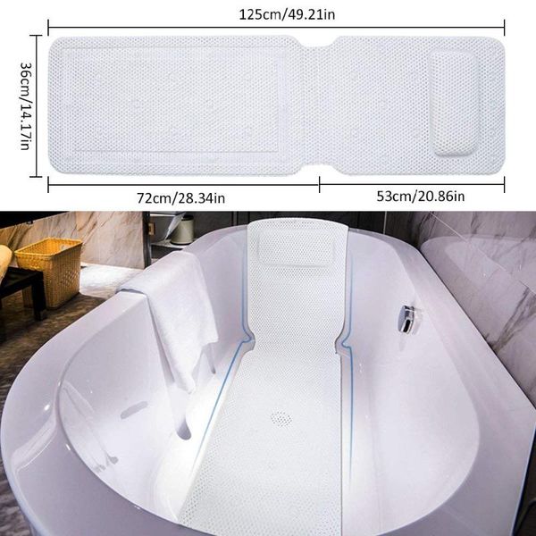 bath mats 1pc luxury spa cushion full body pillow mat non-slip pillows for tub neck and back support
bath mats 1pc luxury spa cushion full body pillow mat non-slip pillows for tub neck and back support