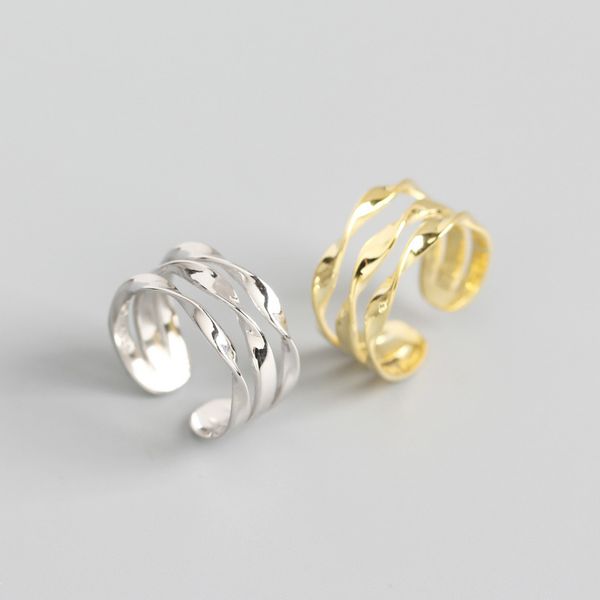korean 925 sterling silver ring open ring mutil layers lines twist for women silver color open finger jewelry gifts, Golden;silver
korean 925 sterling silver ring open ring mutil layers lines twist for women silver color open finger jewelry gifts, Golden;silver