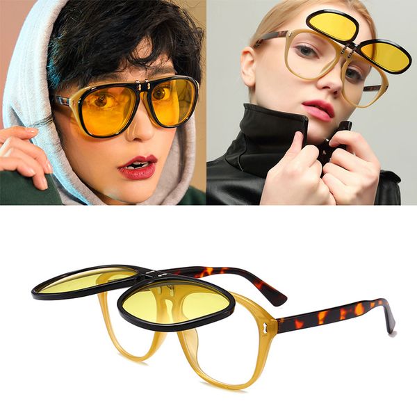 aoze 2020 fashion designer mcqregor style double pilot layer sunglasses flip up clamshell brand sunglasses unisex, White;black
aoze 2020 fashion designer mcqregor style double pilot layer sunglasses flip up clamshell brand sunglasses unisex, White;black