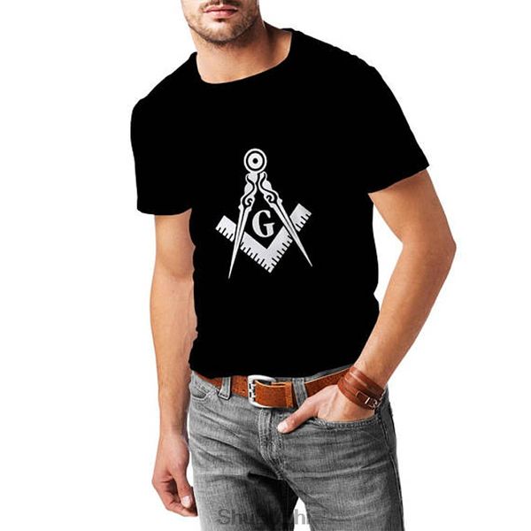 men's cotton tshirts masonic ason square and compass logo short sleeve t-shirt summer brand tees ing 
men's cotton tshirts masonic ason square and compass logo short sleeve t-shirt summer brand tees ing