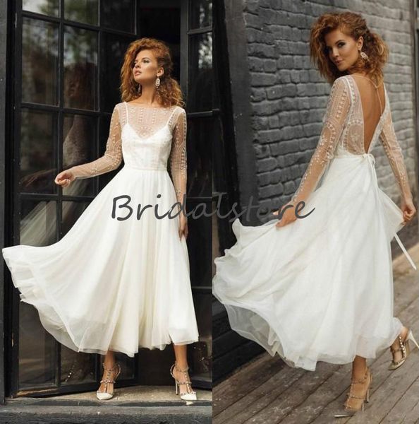 outdoor short beach wedding dresses with lace long sleeves backless tea length modest boho wedding dresses 2021 celtic bride gown, White
outdoor short beach wedding dresses with lace long sleeves backless tea length modest boho wedding dresses 2021 celtic bride gown, White