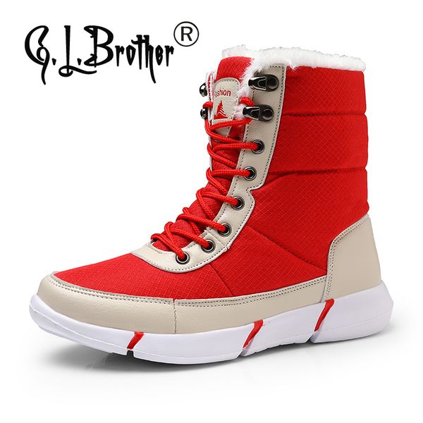 g.l.brother lightweight waterproof snow boots 2020 warm women snow boots platform high winter men, Black
g.l.brother lightweight waterproof snow boots 2020 warm women snow boots platform high winter men, Black