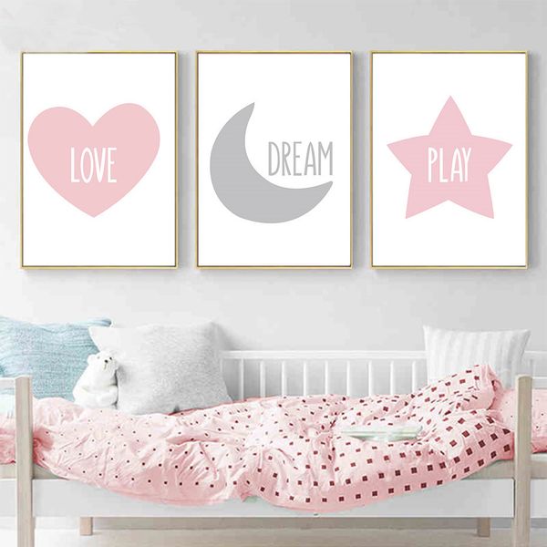 sweet modern baby quotes posters print love dream play canvas painting on the wall art pictures for kids nursery home decoration
sweet modern baby quotes posters print love dream play canvas painting on the wall art pictures for kids nursery home decoration
