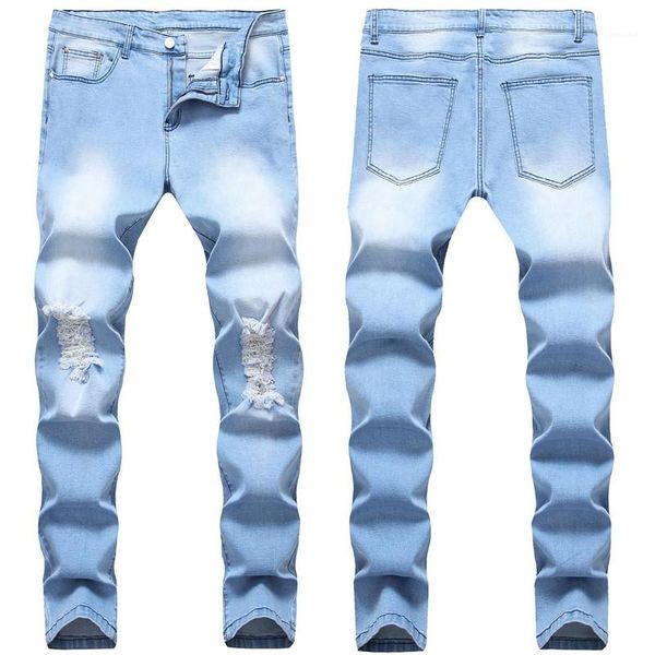 distrressed washed mid waist pencil pants casual slim jeans mens clothing autumn winter mens designer jenas fashion, Blue
distrressed washed mid waist pencil pants casual slim jeans mens clothing autumn winter mens designer jenas fashion, Blue