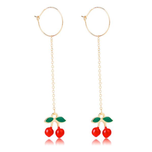 girl cute jewelry long palm cherry chain dangle earrings chic pineapple rose flower dangle earrings girl wedding party gift, Silver
girl cute jewelry long palm cherry chain dangle earrings chic pineapple rose flower dangle earrings girl wedding party gift, Silver