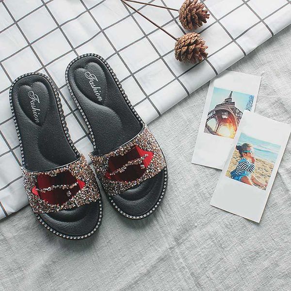 women slipper with rhinestone sequin decoration fashion creative flirtatious lips casual outdoor lovely platform sandal female, Black
women slipper with rhinestone sequin decoration fashion creative flirtatious lips casual outdoor lovely platform sandal female, Black