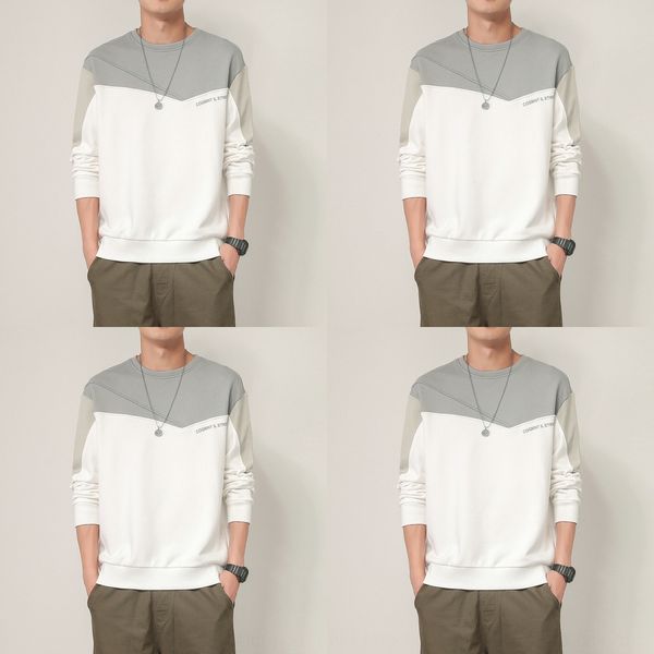 round neck men's korean style trendy loose inner wear spring and autumn underwear sweater sweater 2020 all-match ins trendy student, Black 
round neck men's korean style trendy loose inner wear spring and autumn underwear sweater sweater 2020 all-match ins trendy student, Black