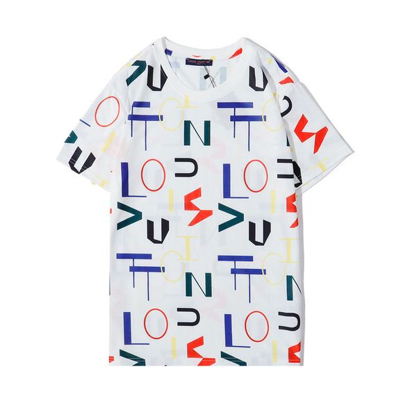 20ss mens fashion t shirt men designer t shirts for mens tee shirts letter print short sleeved tshirt, White;black