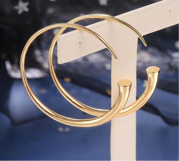 hoop & huggie rakol simple opening earrings for women rose gold color metallic versatile style female fashion jewelry reel1040, Golden;silver
hoop & huggie rakol simple opening earrings for women rose gold color metallic versatile style female fashion jewelry reel1040, Golden;silver