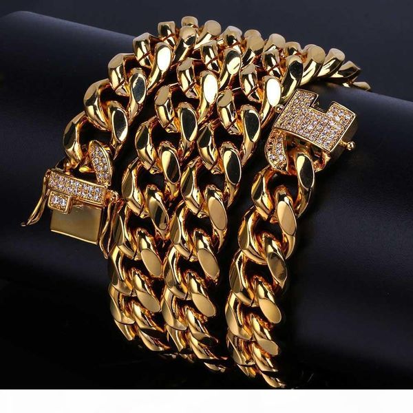 stainless steel 18k real gold electroplated micro-studded diamond clasp miami cuba link necklace for men high polished iced out chains, Silver
stainless steel 18k real gold electroplated micro-studded diamond clasp miami cuba link necklace for men high polished iced out chains, Silver