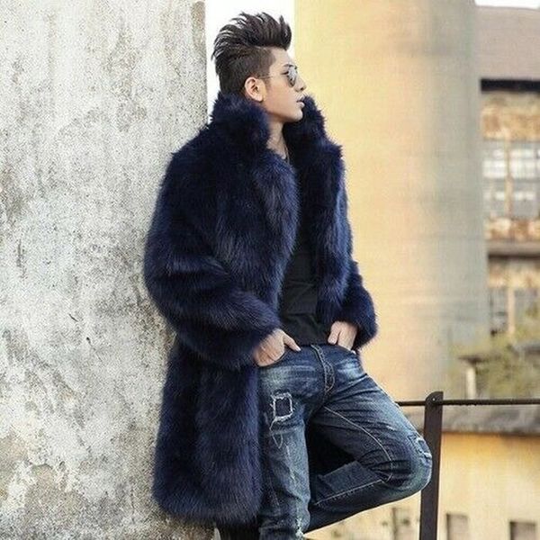 men's down & parkas faux leather jacket mens thicken fur coat loose overcoat outwear autumn winter fashion warm ropa para hombre, Black
men's down & parkas faux leather jacket mens thicken fur coat loose overcoat outwear autumn winter fashion warm ropa para hombre, Black