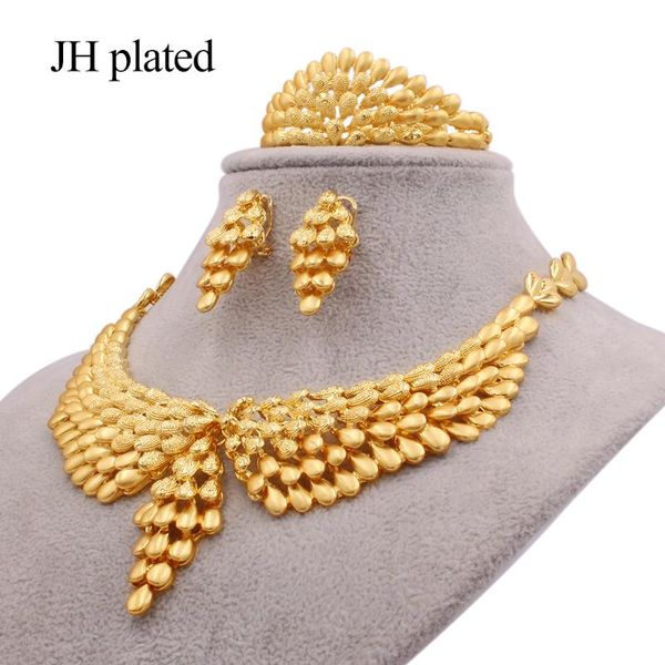 jewelry sets for women party gold necklace earrings ring bracelet african dubai bridal wedding gifts jewellery set wholesale, Silver
jewelry sets for women party gold necklace earrings ring bracelet african dubai bridal wedding gifts jewellery set wholesale, Silver