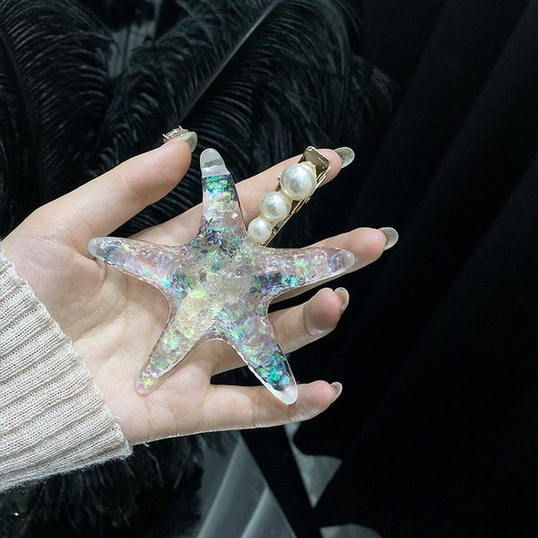 korean style magic starfish pearl ins internet celebrity hairpin women's hair accessories bangs hairpin headwear mori fairy side magic, Golden;silver
korean style magic starfish pearl ins internet celebrity hairpin women's hair accessories bangs hairpin headwear mori fairy side magic, Golden;silver