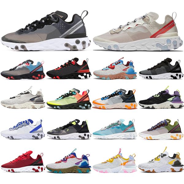 2020 react element 87 55 running shoes triple black iridescent desert oasis gravity purple women mens trainers runner sports sneakers 36-45
2020 react element 87 55 running shoes triple black iridescent desert oasis gravity purple women mens trainers runner sports sneakers 36-45