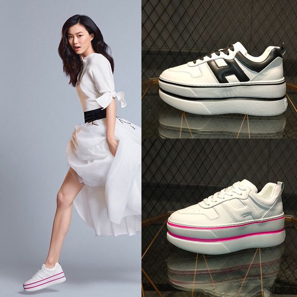 2020 new high platform women sneakers flat mixed colors hand-made thick heels genuine leather flat sneakers, Black
2020 new high platform women sneakers flat mixed colors hand-made thick heels genuine leather flat sneakers, Black