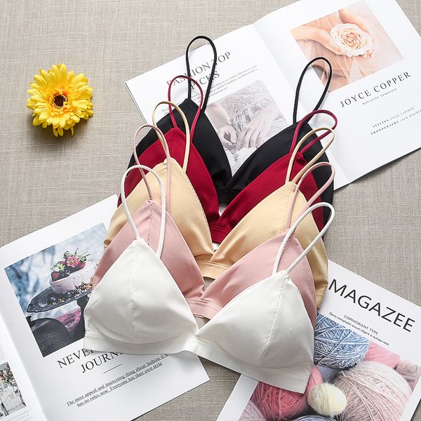 seamless soft bras for women underwear thin strap wireless push up bra backless comfort bralette lingerie, Red;black
seamless soft bras for women underwear thin strap wireless push up bra backless comfort bralette lingerie, Red;black