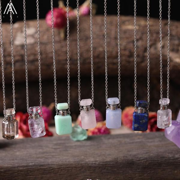 fashion women natural lapis lazuli stone white roses quartz mini rectangle perfume bottles silvery pendant necklace jewelry, Silver
fashion women natural lapis lazuli stone white roses quartz mini rectangle perfume bottles silvery pendant necklace jewelry, Silver