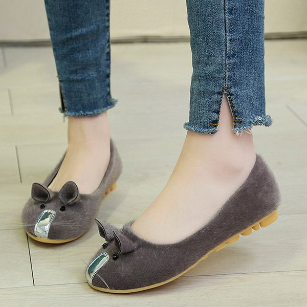 plus size 35-43 woman flats cartoon mouse slip on flat shoes women animal ballet flats faux fur loafer shallow ladies shoe 8293n, Black
plus size 35-43 woman flats cartoon mouse slip on flat shoes women animal ballet flats faux fur loafer shallow ladies shoe 8293n, Black