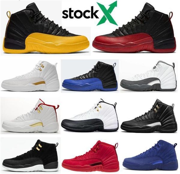 12 12s ovo university gold game royal blue reverse taxi dark grey basketball shoes men the master flu game fiba sneakers with box, Black
12 12s ovo university gold game royal blue reverse taxi dark grey basketball shoes men the master flu game fiba sneakers with box, Black