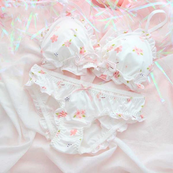 pink sakura cute japanese bra & panties set wiresoft underwear sleep intimates set kawaii lolita bra and panty, Red;black
pink sakura cute japanese bra & panties set wiresoft underwear sleep intimates set kawaii lolita bra and panty, Red;black