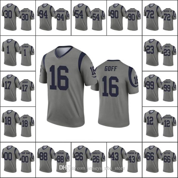 los a rams men #16 jared goff 30 todd gurley ii 99 aaron donald 17 robert woods custom women youth nfl inverted jersey, Black
los a rams men #16 jared goff 30 todd gurley ii 99 aaron donald 17 robert woods custom women youth nfl inverted jersey, Black