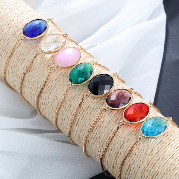 simple korean for women oval pebbles colorful glass transparent bracelet bangle girls fashion rhinestone bracelet party jewelry, Golden;silver
simple korean for women oval pebbles colorful glass transparent bracelet bangle girls fashion rhinestone bracelet party jewelry, Golden;silver