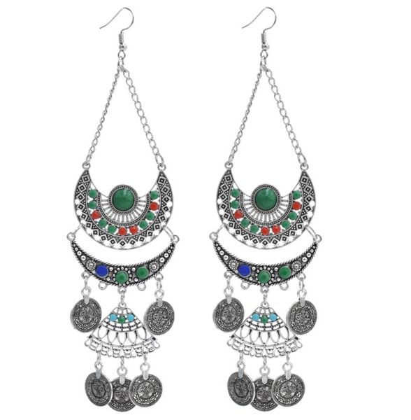 bohemian indian jhumka earrings for women vintage long coin tassel earrings fish hook party gift women jewelry, Golden
bohemian indian jhumka earrings for women vintage long coin tassel earrings fish hook party gift women jewelry, Golden