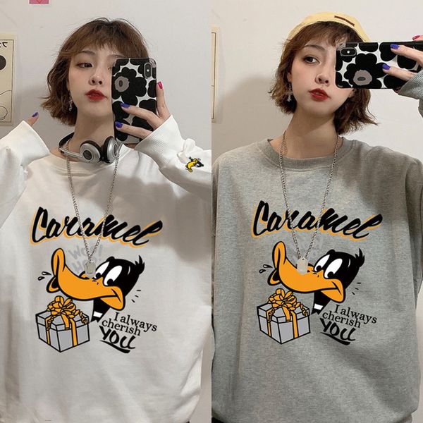 2020 autumn new cartoon pullover print loose long sleeve pullover sweater large size women's clothing pphh4, Black
2020 autumn new cartoon pullover print loose long sleeve pullover sweater large size women's clothing pphh4, Black