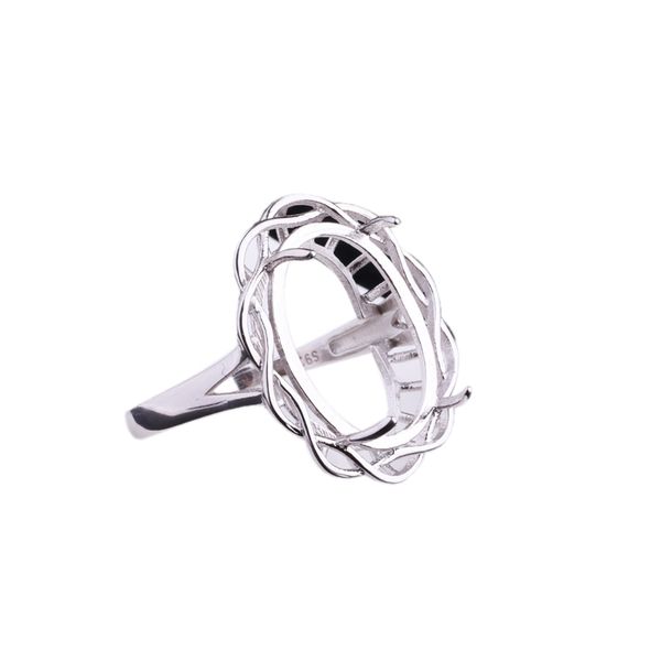 fine silver 925 sterling silver semi mount engagement wedding ring for 12x17mm oval cabochon amber opal garnet jewelry setting, Golden;silver
fine silver 925 sterling silver semi mount engagement wedding ring for 12x17mm oval cabochon amber opal garnet jewelry setting, Golden;silver