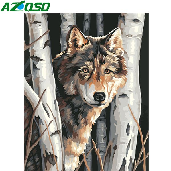 azqsd diy oil painting by numbers canvas kits wolf unframe acrylic paint drawing by numbers animal home decoration
azqsd diy oil painting by numbers canvas kits wolf unframe acrylic paint drawing by numbers animal home decoration