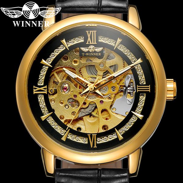winner new automatic mechanical men wristwatch army sport male clock gold skeleton man watch gift 8173, Slivery;brown
winner new automatic mechanical men wristwatch army sport male clock gold skeleton man watch gift 8173, Slivery;brown